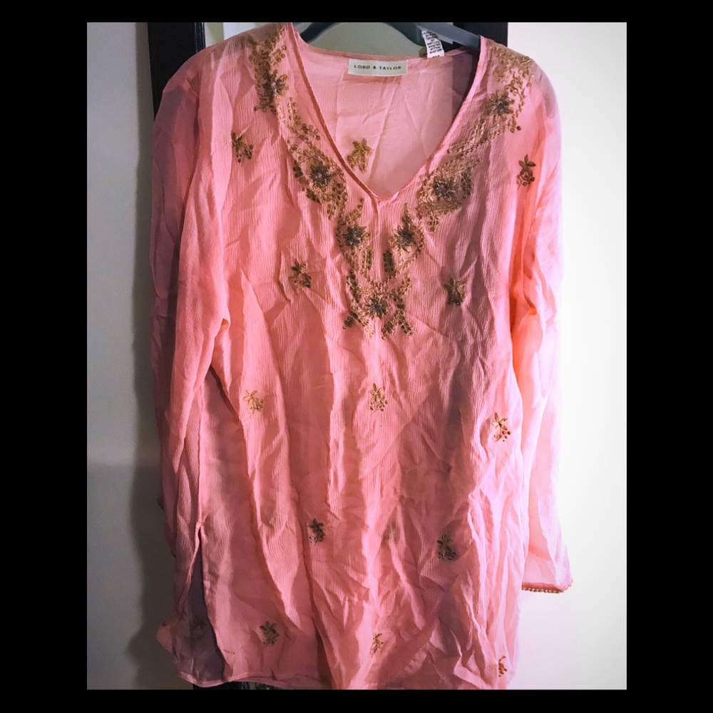 Vintage Lord and Taylor 100% silk tunic